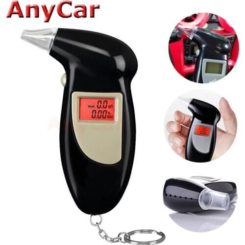 Alcohol Tester Digital Alcohol Detector Breathalyzer Police Alcotester Backlight Display white box no manual