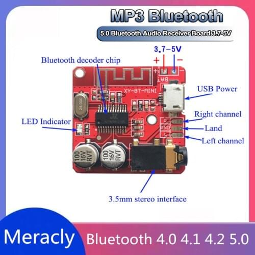 DIY Bluetooth Audio Receiver board Bluetooth 4.0 4.1 4.2 5.0 MP3 Lossless Decoder Board Wireless Stereo Music Module 3.7-5V
