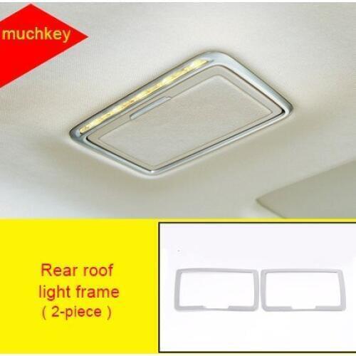 For Benz E class 2016-2019 ABS Rear roof light frame chrome molding trim 2pcs