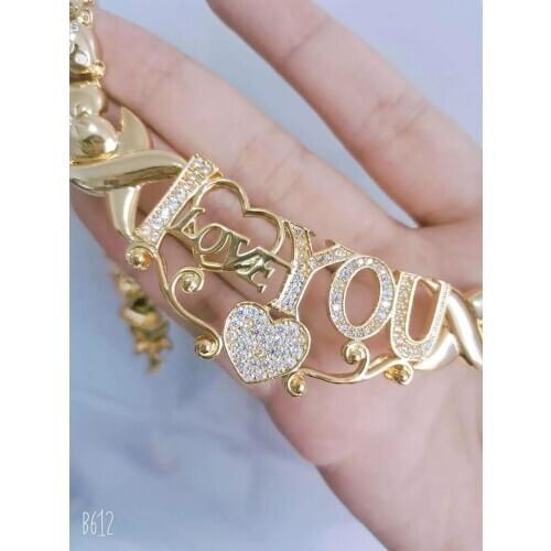 DUOYING XOXO Custom Necklace,Fashion For Women Copper Letter Pendant Christmas Gifts Cute Jewelry Personalized XO Name Necklaces