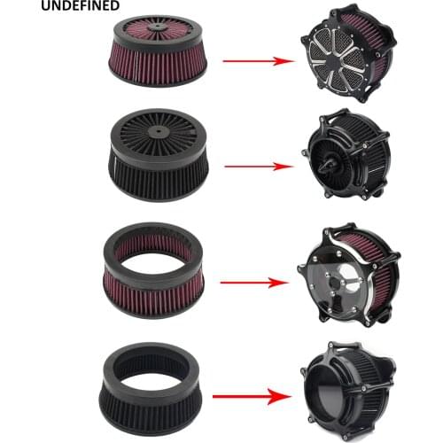 Black Red Air Filter Repalecment Element Motorcycle Air Cleaner Core For Harley Touring Electra Glide Sportster XL Softail Dyna