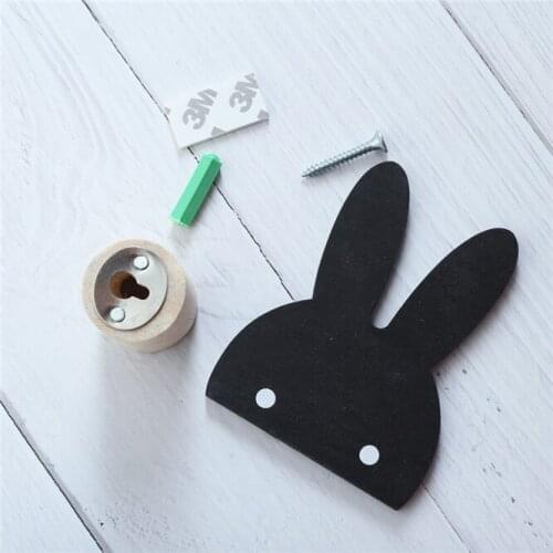 50pcs Rabbit/Cloud shape Door Hook Clothes Hook Mounted Wall Hook Wooden hook Hanger Decorative Bathroom Accessories
