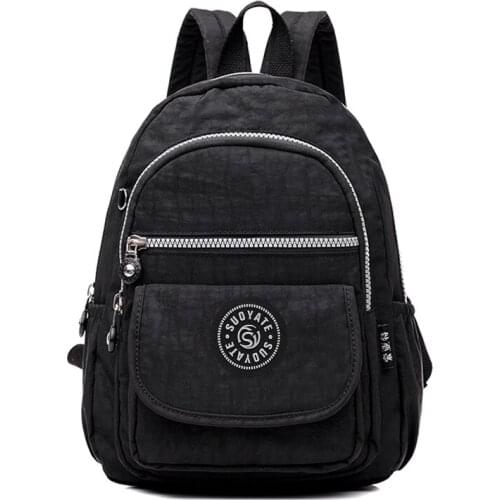 New Fashion Womens Nylon backpack leisure outdoor waterproof travel backpack school student bag Hot Sales women bag ZX-021