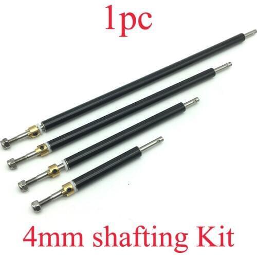1PC 304 Stainless Steel Diameter 4mm Drive Shaft with Bushing Assembly Length 100/150/200/250/300mm for RC Speed Boat Submarines