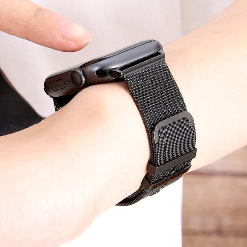 Stainless Steel Loop Band for Apple Watch series6 Band Strap 38 42MM for iWatch SE 6/5/4/3/2/1 40MM44MM Bracelet Wrist Watchband