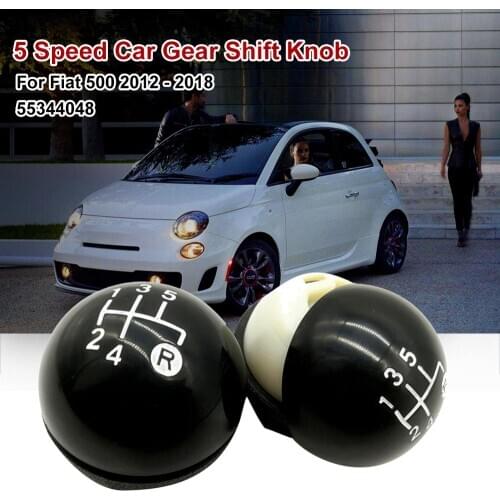 5 Speed Metal Gear Shift Knob for Fiat 500 2012-2018 Gear Shifter Pen Head Ball