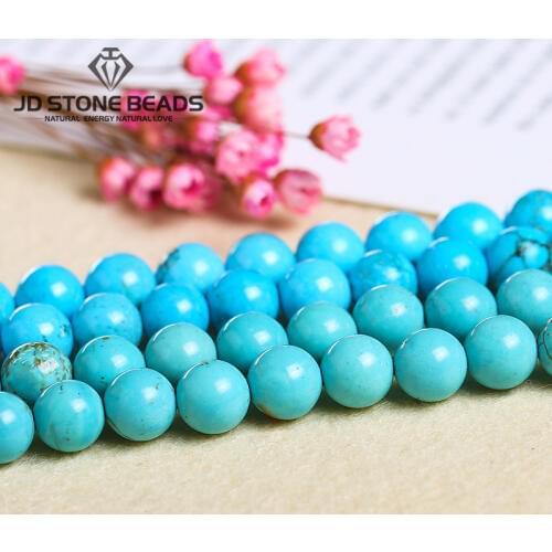 Blue Turquoise Matte Green Turquoise Semi-Finished Handmade Bracelet Stone loose beads Accessory For Jewelry Making