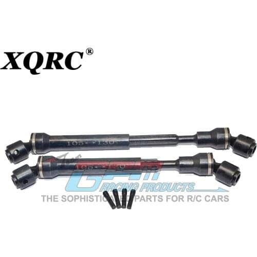 1 pair of steel hardened drive shaft and center shaft, used for axial automobile parts of 1 / 10rc crawler vehicle axial scx10