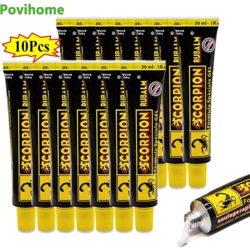 10pcs Scorpion Ointment Strong Efficient Relieving Muscle Pain Headache Neuralgia Acid Stasis Rheumatism Arthritis Cream