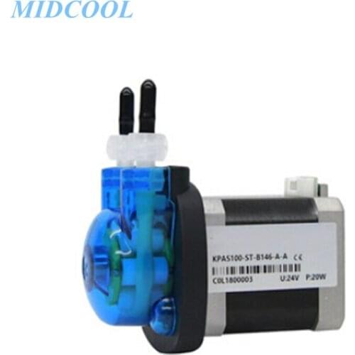 12V KPAS100 Small Peristaltic Dosing Pump with Power Supply Peristaltic Pump Stepper Motor Small Pump