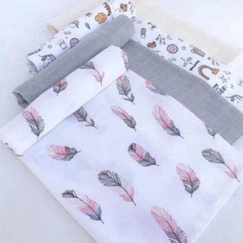 120cm*110cm Blanket Muslin Swaddle Baby Girl Cotton Baby Swaddles Blanket Baby Muslin Blanket 120 Muslin Diaper Drop Ship