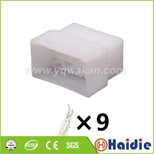 2sets 9pin auto plastic wiring harness cable connector with terminals