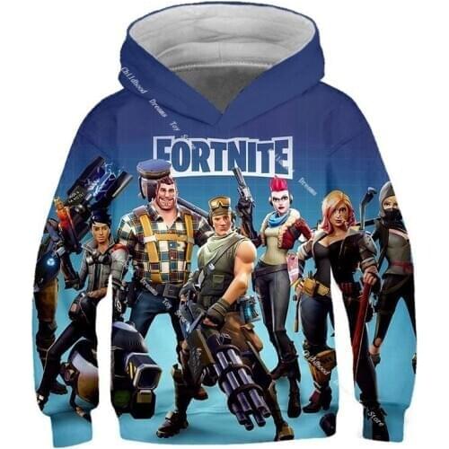 2021 Hoodie Fornite 3d Battle Royale Game Costume Hoodies Children Hooded Cosplay Sweatshirts Casual Harajuku Tops Sportswear