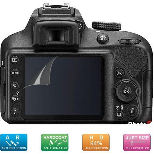 6pcs, 3pack) LCD Guard Film Screen Display Protector for Nikon D3500 D3400 D3300 D3200 Digital SLR Camera