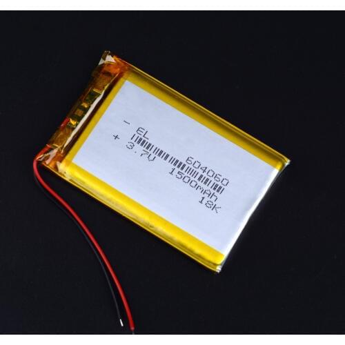 604060 3.7 V lithium polymer battery 1500 mah DIY mobile emergency power charging treasure Li-Po Rechargeable batteries