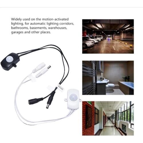 6V-24V Automatic Infrared PIR Motion Sensor Detector Switch for LED Strip Light