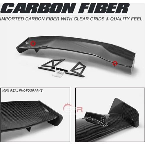 Car Accessories VTX2 Style Carbon Fiber Rear GT Spoiler 1600mm(Side Mount) Glossy Finish Trunk Wing Splitter Fit For GT86 BRZ