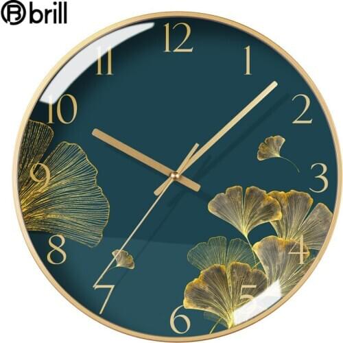 Large Living Room Wall Clock Light Luxury Modern Design Metal Bedroom Clocks Creative Silent Wall Clocks Horloge Murale Gift 205