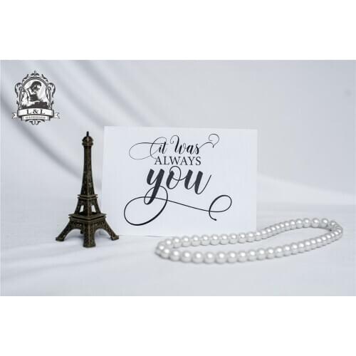 C1-Wedding Card to Your Bride or Groom - It Was Always You - Sweet Love Note On Our Wedding Day - Anniversary or Valentine
