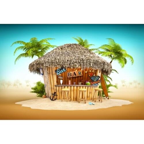 Yeele Photography For Background Tropical Seaside Summer Palm Sunshine Poster Banner Photo Backdrops Photo Shoot Props Photocall