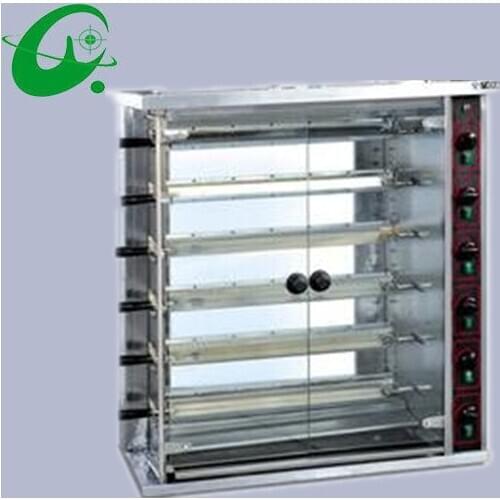 Hot Sale Commercial 6 layers Gas Chicken Furnace gas chicken grill 30 chickens Pigeons and Duck rock Rotisserie oven
