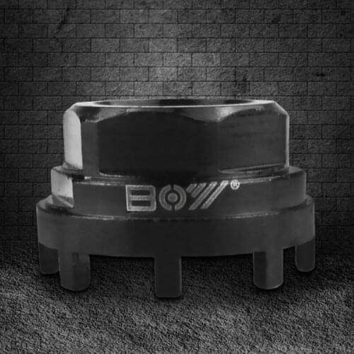 Bicycle Bike 8 Notch Cartridge Bottom Bracket Tool Carbon Steel Axis Sleeve Bicycle Bottom Bracket Sleeve Bicycle Maintenance