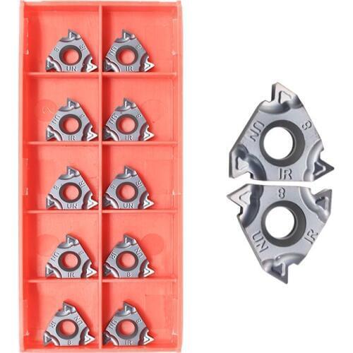 10pcs Thread 16IR 8UN 60 Angle Thread Turning Tool Tungsten Carbide Insert Threading Lathe 16IRM 8UN