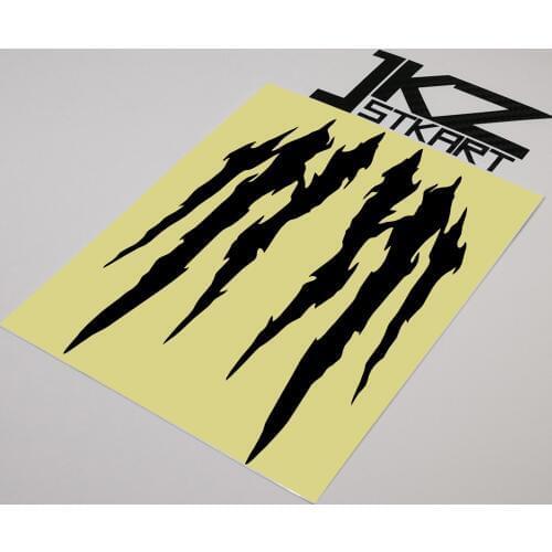 JKZ STKART Vinyl Die Cut Car Sticker Decals Monster Tearing Holes 15 x 11cm for Motor Bike Truck Helmet Stickers