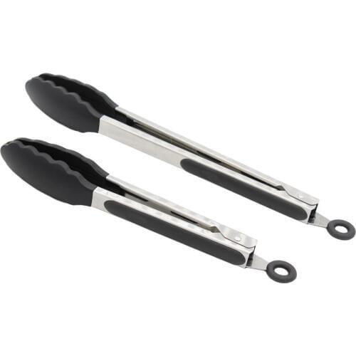 Stainless Steel Kitchen Cooking Tongs With Silicone The silicone head food clip Food clip