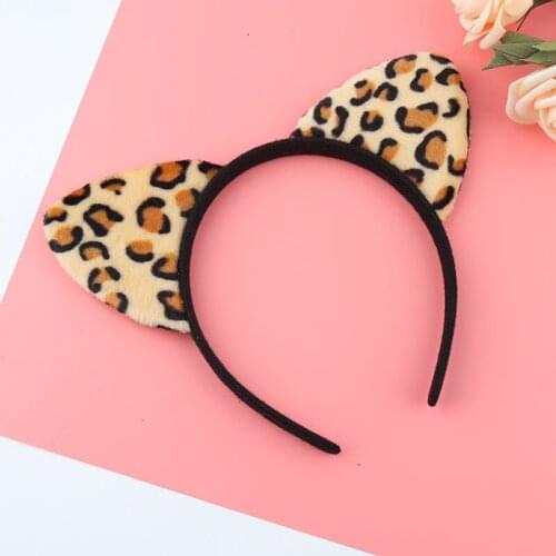 Masquerade Halloween Sexy Panther Cat Ears Cosplay Cat Ear Anime Party Costume Bow Tie Headwear Headband Anime