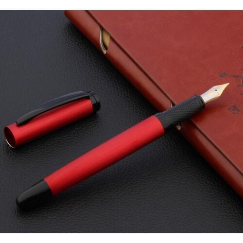 METAL Clip classic style matte red gift Fountain Pen Stationery Student Office school supplies