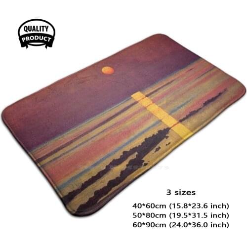 Sunset 1913 By Felix Val N Soft Foot Pad Room Goods Rug Carpet Sunset Felix Val N Swiss Art French Art France Landscape Ocean