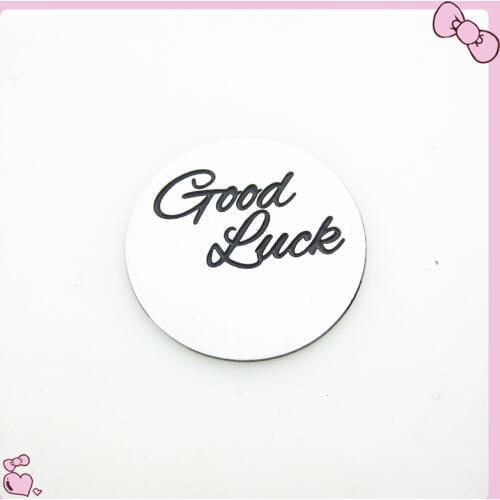New arrive 22mm large good luck window plate floating pendant charms fit 30mm glass floating locket