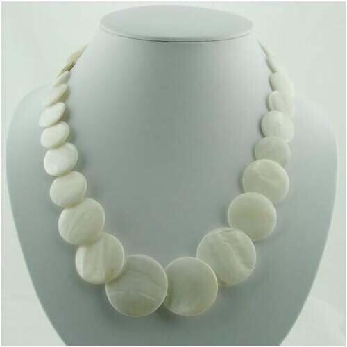 New Arrival Unique Pearls Jewellery Beautiful White South Sea Shell Pearl Of Mother Necklace Birthday Party Great Women Gift