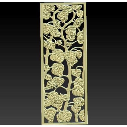 3D STL Model Partition door panel for CNC Router Aspire Artcam_home decoration Decor