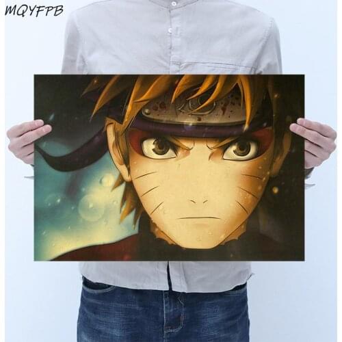 Japanese Anime Kraft Paper Poster Home Room Decoration Bedroom wall art Painting Core 50.5x35cm