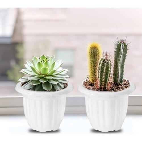 Succulents Plastic Flower Pots Home Planting Potted Decorative Flower Pots Home Decor Planting Flower Pots Simple Nursery Pots