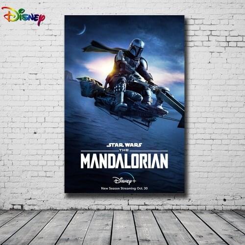 The Mandalorian Season 1 And 2 TV Series Poster Canvas Painting HD Print Living Room Bedroom Decoration Painting Cuadros Decor