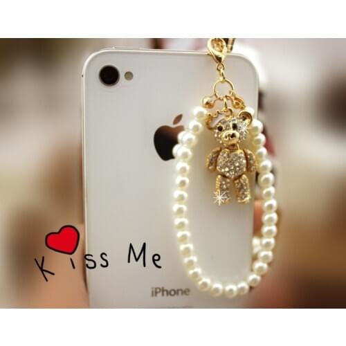 3.5mm Cute Cartoon Bear Design Mobile Phone Ear Cap Dust Plug for Iphone Andriod and All of 3.5mm Headphone Hole