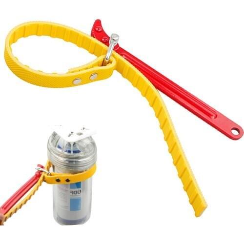Belt Wrench Spanner Chain Oil Filter Puller Strap Oil Filter Cartridge Disassembly Tool Adjustable Strap Opener Hand Tools