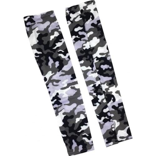 1 Pair Arm Sleeves Sun Protection No Fading Free Size Elastic Breathable Arm Cover for Climbing Arm Sleeves