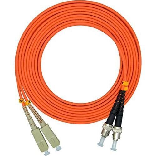 SC to ST Duplex 62.5/125 OM1 Multimode Fiber Optic Cable Jumper Optical Patch Cord SC-ST