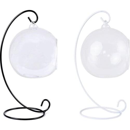 Spiral Bottom Ornament Display Stand Iron Hanging Rack Holder For Plant Christmas Ornament Candlestick Home Wedding Decoration