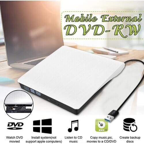 USB 3.0 Slim External DVD RW CD Writer Drive Burner Reader Player Optical Drives For PC Laptop