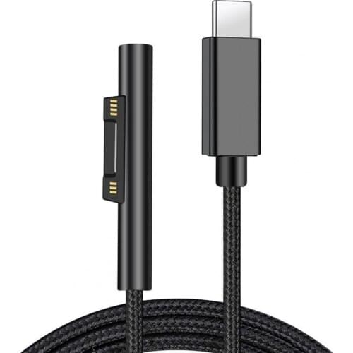 Charging Cord 3A Type-c 1/1.5/1.8m Laptop Charging Cord for Surface Pro 3/4/5/6