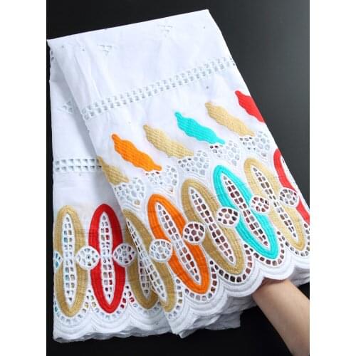 Zhenguiru White African Lace Fabric 2021 High Quality Swiss Voile Fabric Embroidery Nigerian Fabric Women Wedding Dresses A 2263