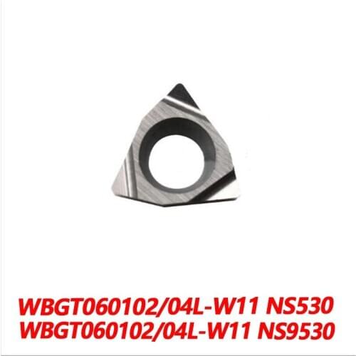 100% Original WBGT WBGT060102L-W11 NS530 WBGT060104L-W11 NS9530 Carbide Insert CNC lathe Tool Imported From Japan 10pcs Quality