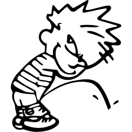 13*10.9CM Car Styling Decoration Cartoon Vinyl Decal Funny Car Sticker Accessories C8-1506