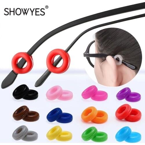 5 Pairs/Lot Anti Slip Silicone Glasses Ear Hooks Round For Kids And Adults Grips Eyeglasses Sports Temple Tips Soft Holder