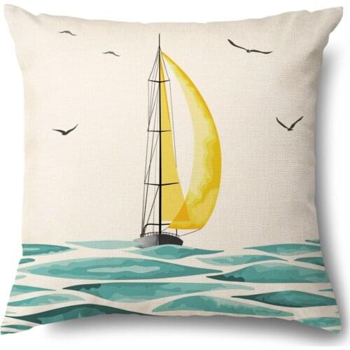 Artinlive New Art Cotton Linen Office Simple Pillowcases Hemp Pillowcase Plain Car Sofa Cushion Cover Fashion Decorate